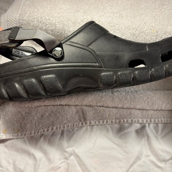 Crocs Off Road Sport Clogs Slides Black Men's Size 12 - Picture 6 of 10